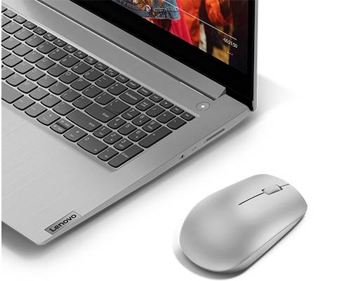 Lenovo 530 Maus Kabellos Optisch Grau, Platin 3 Tasten 1200 dpi