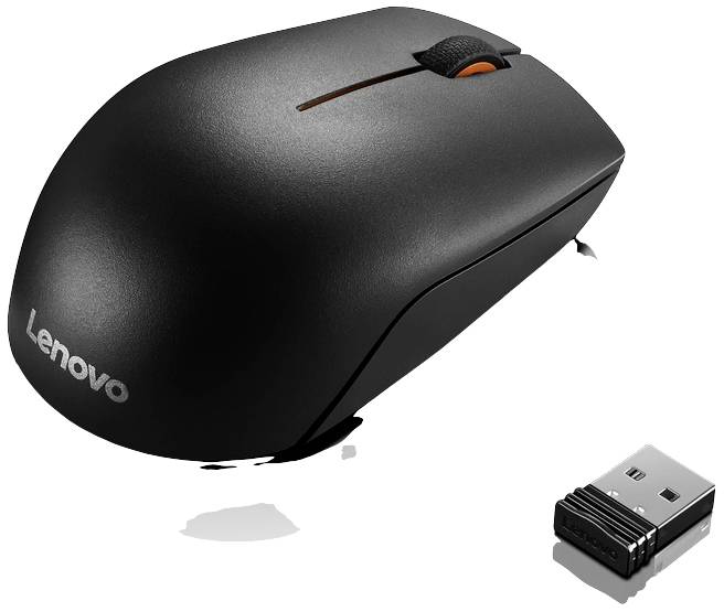 Lenovo 300 Wireless Compact Maus Kabellos Schwarz 3 Tasten 1000 dpi
