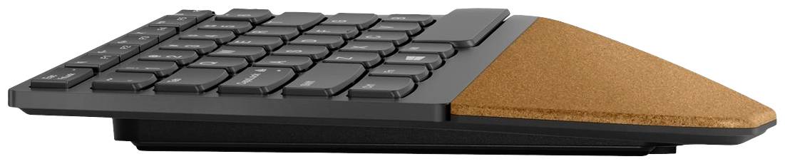 Lenovo Go Wireless Split Kabellos, Funk Tastatur Ergonomisch Deutsch, QWERTZ Grau