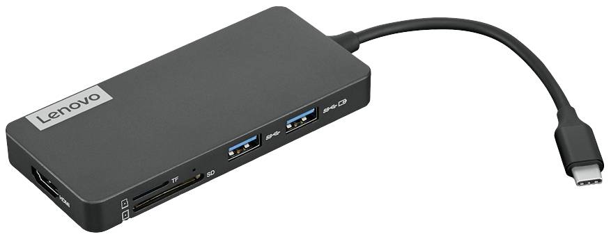 Lenovo USB-C® Dockingstation USB-C 7-in-1 Hub - Dockingstation Passend für Marke Dockingstations: Lenovo Yoga, IdeaPad, Thinkpad