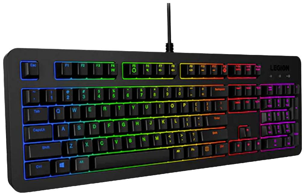 Lenovo Legion K300 RGB Kabelgebunden Tastatur Deutsch, QWERTZ Schwarz Beleuchtet