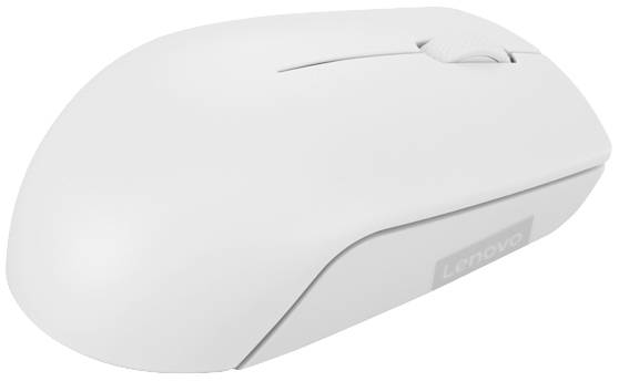 Lenovo 300 Wireless Compact Maus Kabellos Optisch Hellgrau 3 Tasten 1000 dpi