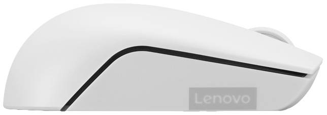 Lenovo 300 Wireless Compact Maus Kabellos Optisch Hellgrau 3 Tasten 1000 dpi