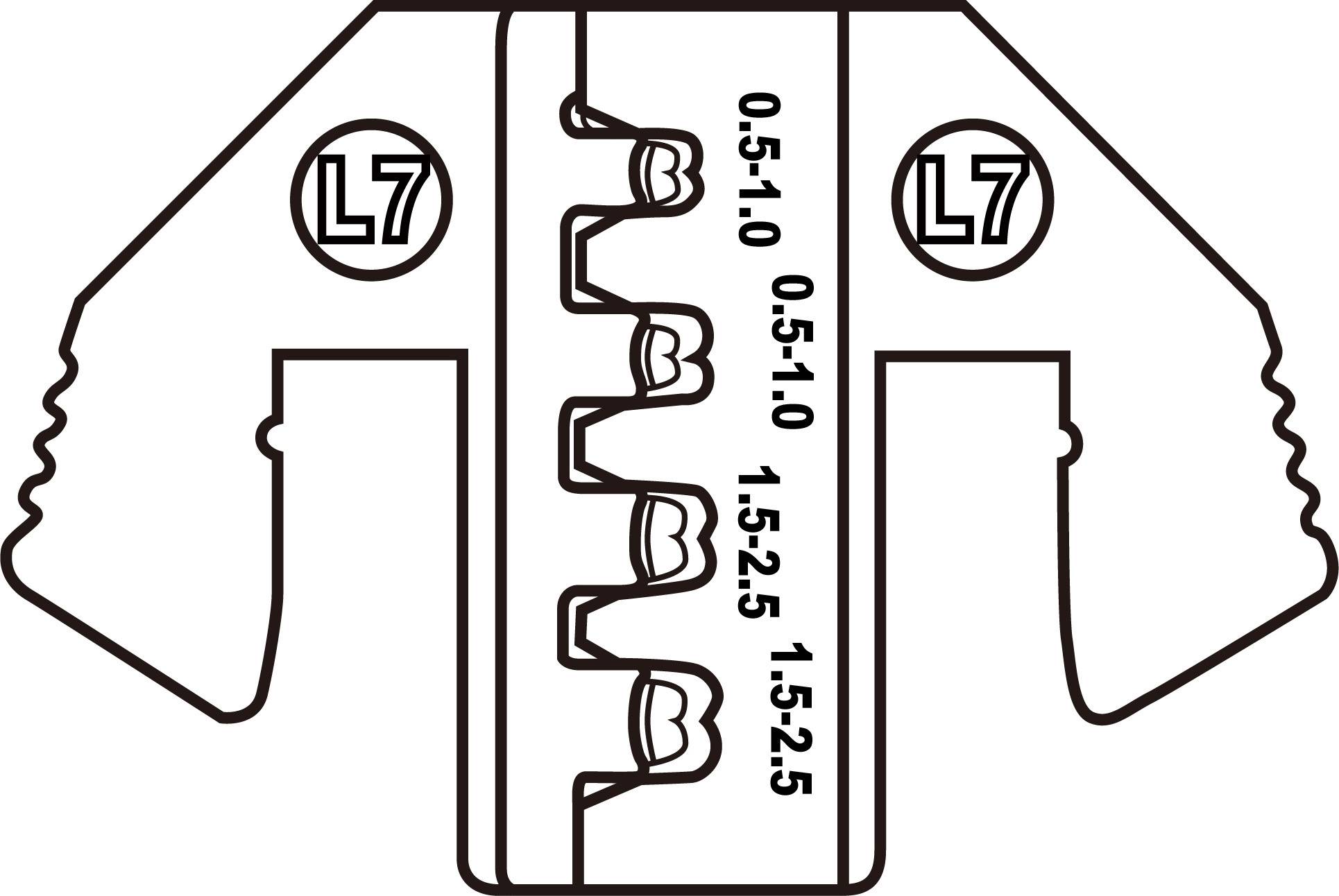 TOOLCRAFT TO-8659911 Crimpgesenk JPT 2.8K Kontakt 0.5 bis 2.5mm² Passend für Marke (Zangen) TOOLCRAFT PZ-500