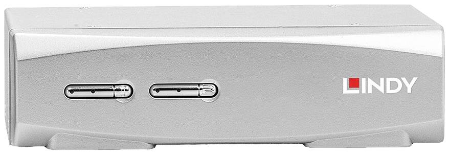 LINDY 2 Port KVM Switch, HDMI 4K60, USB 2.0 & Audio 2 Port KVM-Umschalter HDMI 3840 x 2160 Pixel