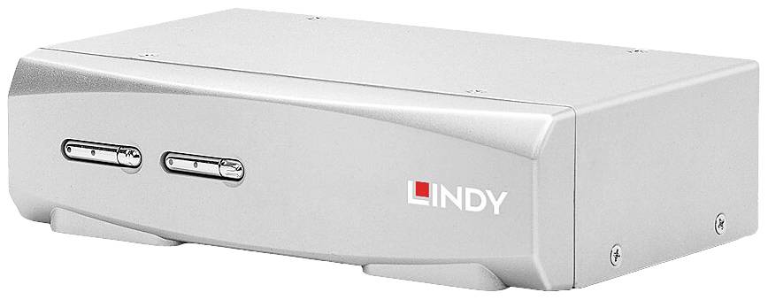 LINDY 2 Port KVM Switch, HDMI 4K60, USB 2.0 & Audio 2 Port KVM-Umschalter HDMI 3840 x 2160 Pixel