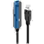 LINDY USB-Kabel USB 3.2 Gen1 (USB 3.0 / USB 3.1 Gen1) USB-A Stecker, USB-A Buchse 30.00m Schwarz, Blau 43362