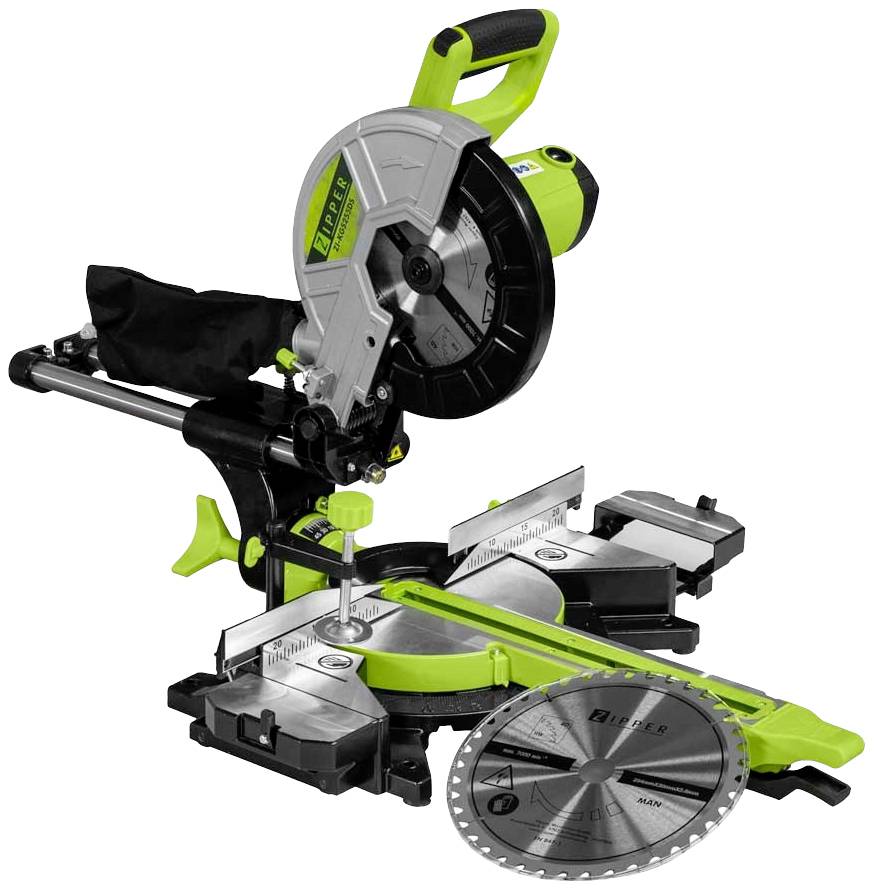 Zipper ZI-KGS255DS Kapp- und Gehrungssäge 255mm 30mm 2000W