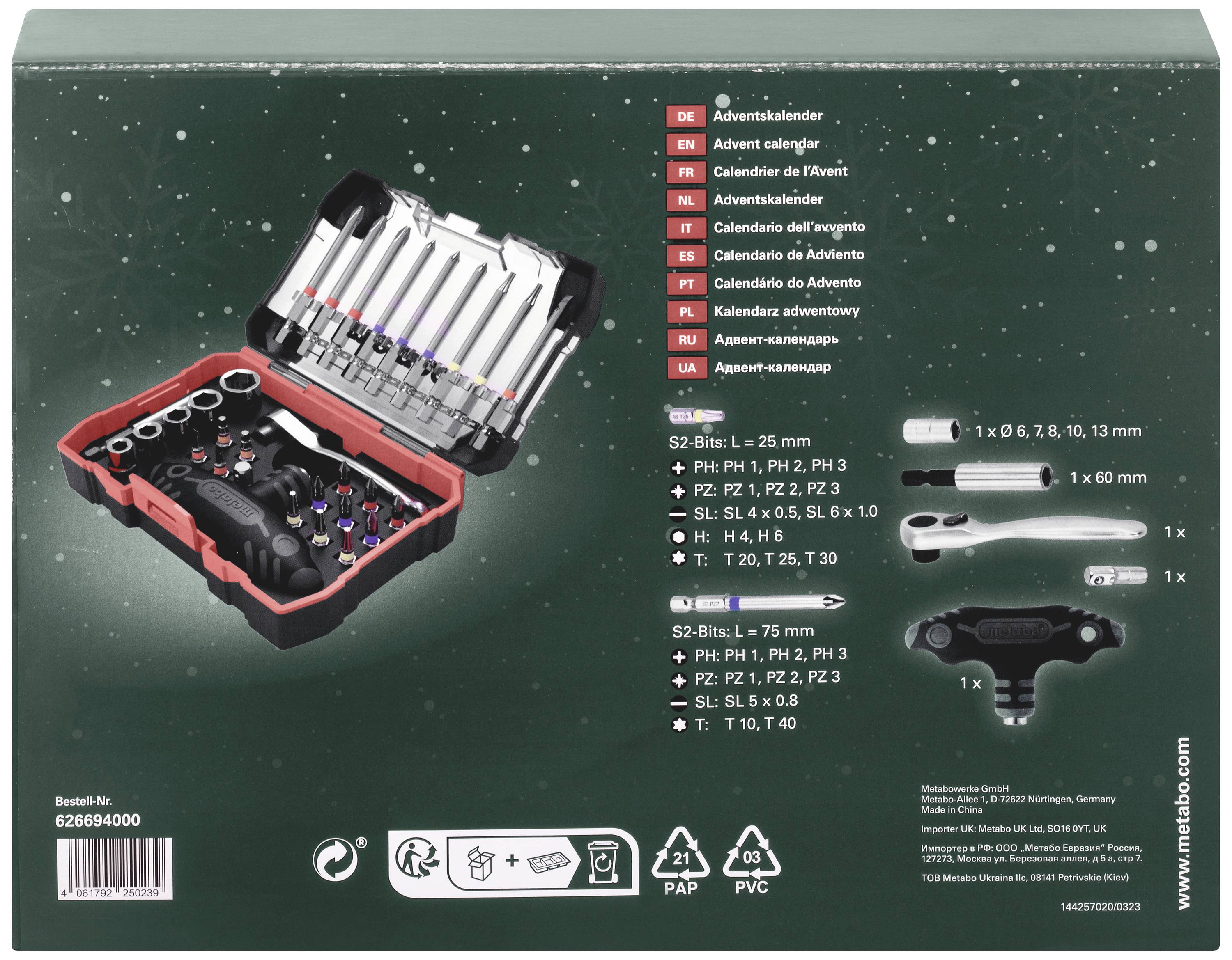 Metabo 626694000 Adventskalender