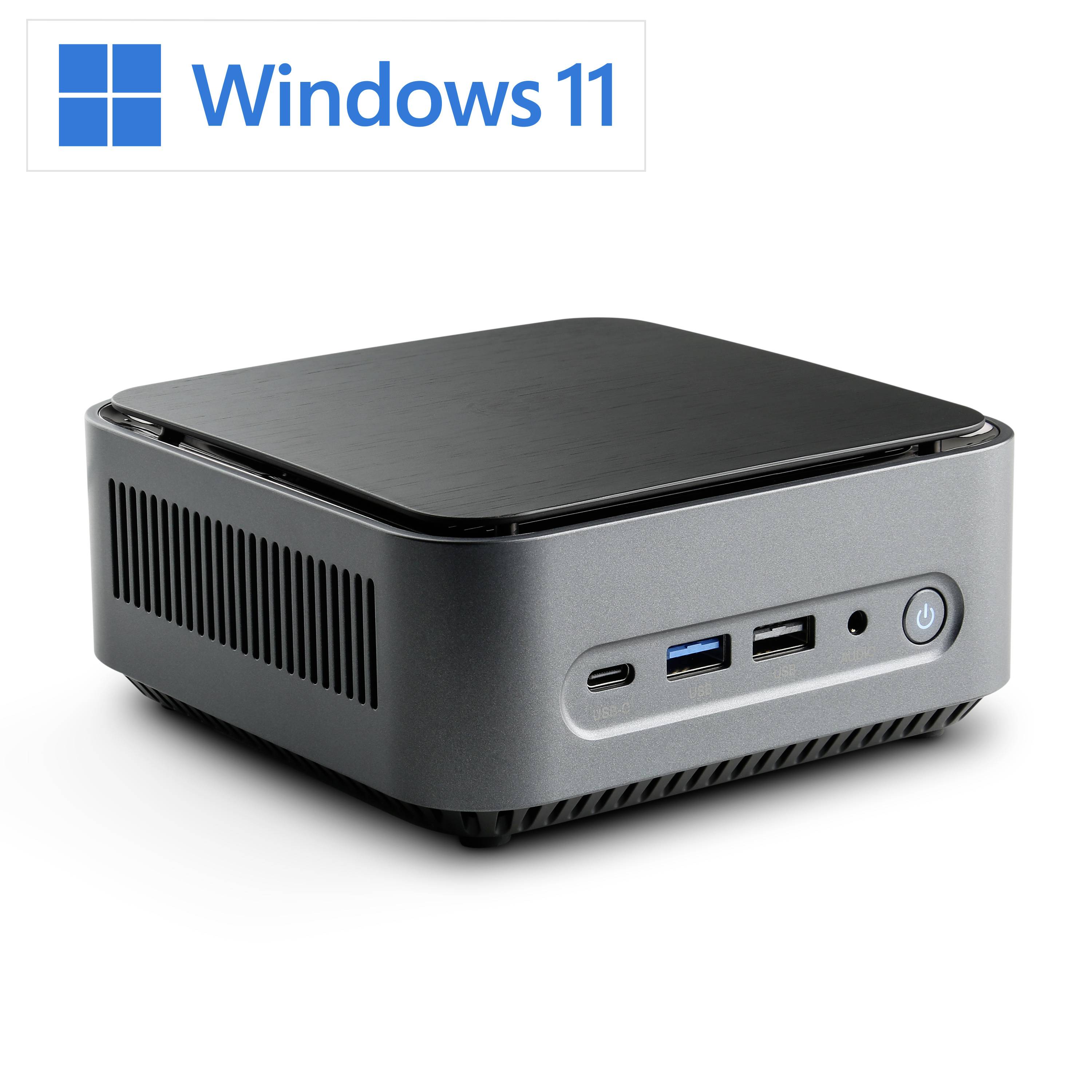 CSL Computer Mini PC Narrow Box Premium Intel® Pentium® Silver N6000 3.3 GHz 16 GB RAM 1 TB SSD Intel UHD Graphics Win 11 Home S-Modus 88553