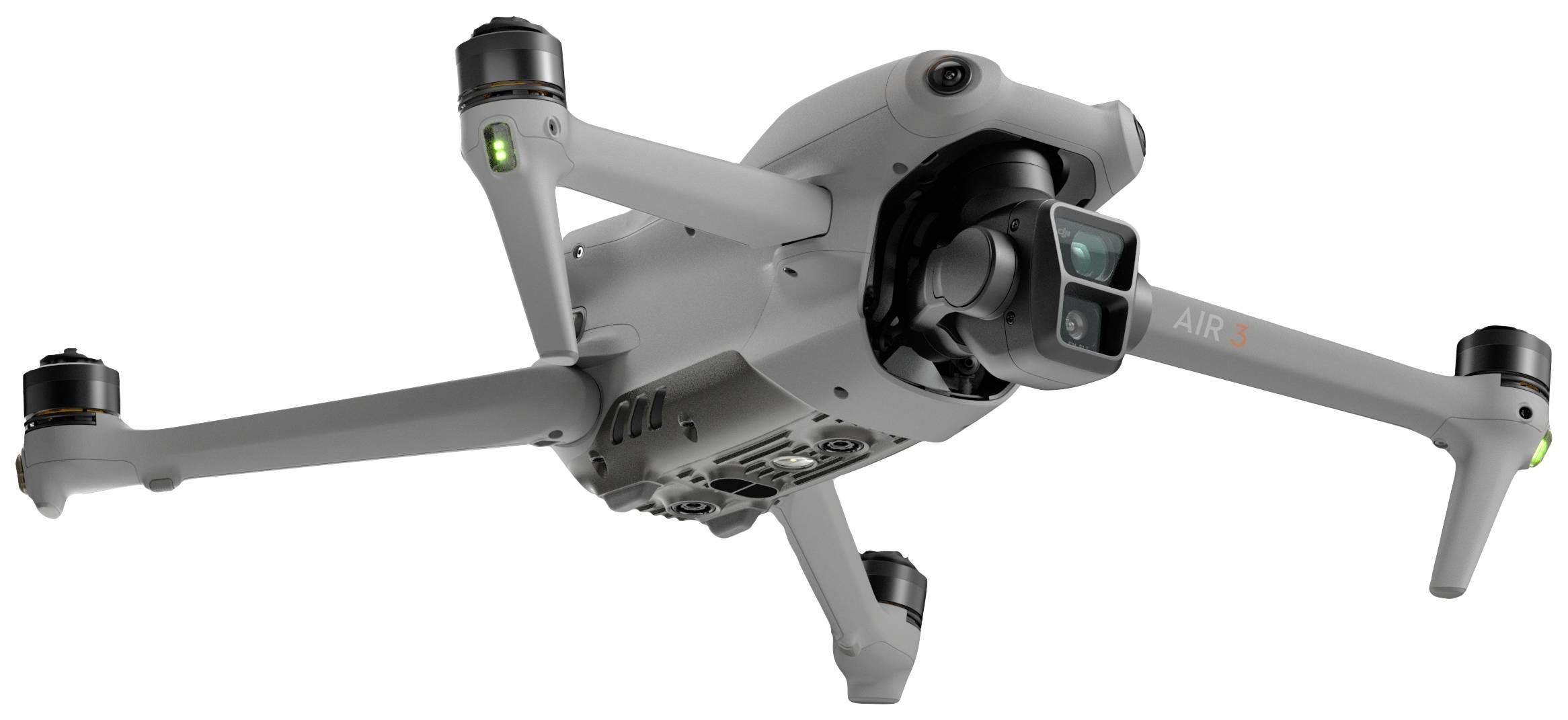 DJI Air 3 Fly More Combo (RC-N2) Quadrocopter RtF Dual Kameraflug, Profi Lichtgrau