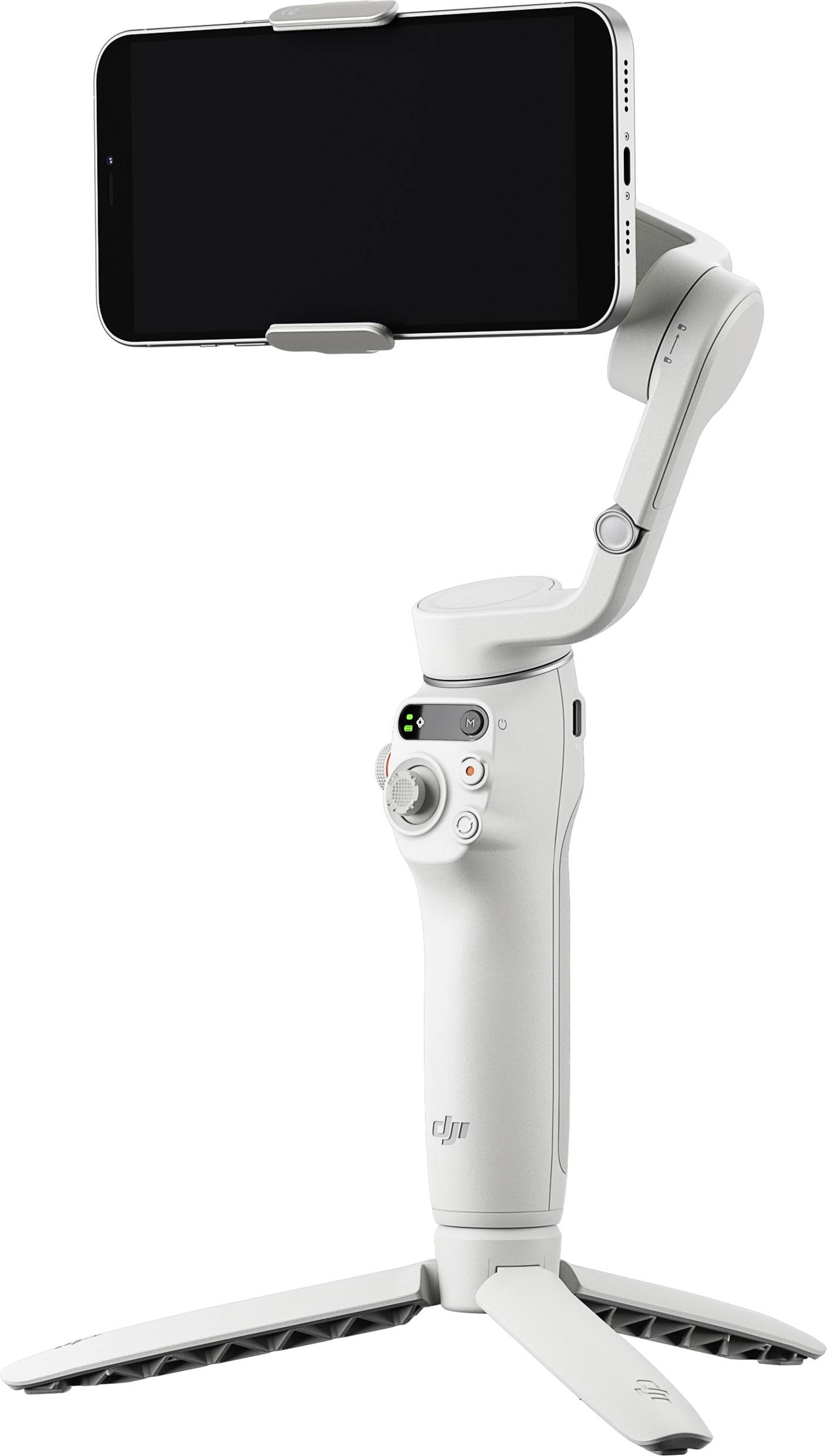 DJI Osmo Mobile 6 Gimbal elektrisch 1/4 Zoll Grau Bluetooth, inkl. Smartphonehalter, inkl. Tasche