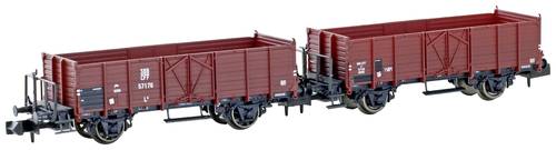 Hobbytrain H24351 N 2er-Set offene Güterwagen L6 der SBB
