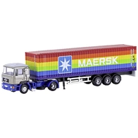 Minis by Lemke LC4066 N LKW Modell MAN F90 Container-Sattelzug MAERSK Minis by Lemke LC4066 N LKW Modell MAN F90 Container-Sattelzug MAERSK