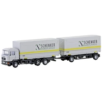 Minis by Lemke LC4633 N LKW Modell MAN F90 3-achs Wechselpritschen-Hängerzug Schenker Cargo Minis by Lemke LC4633 N LKW Modell MAN F90 3-achs Wechselpritschen-Hängerzug Schenker Cargo
