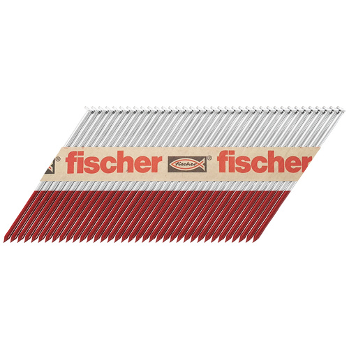 Fischer Verzinkter Rahmennagel (gvz) mit Glattschaft FF NFP 90x3,1mm + 2 Gaskartuschen 1 Set 534702