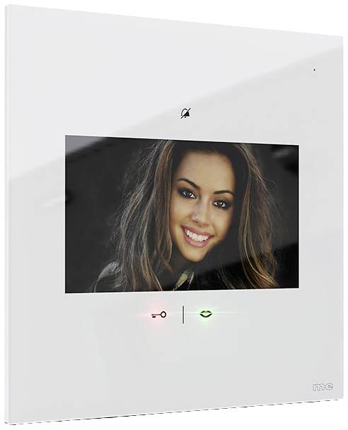 M-e modern-electronics VDV-1107W IP-Video-Türsprechanlage Funk, WLAN Inneneinheit Weiß