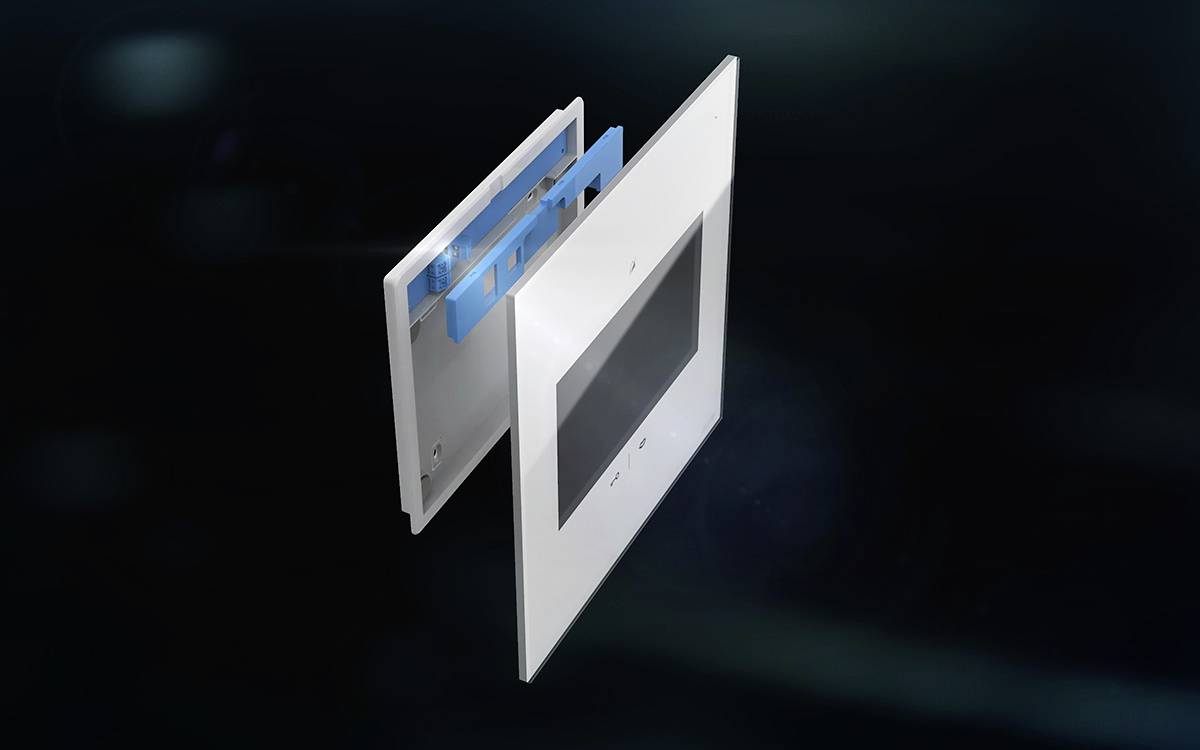 M-e modern-electronics VDV-1107 S IP-Video-Türsprechanlage Funk, WLAN Inneneinheit Schwarz