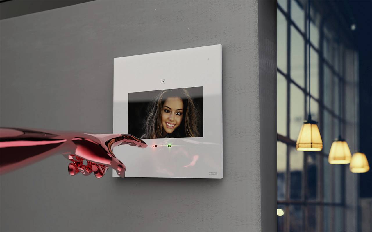 M-e modern-electronics VDV-1107 S IP-Video-Türsprechanlage Funk, WLAN Inneneinheit Schwarz