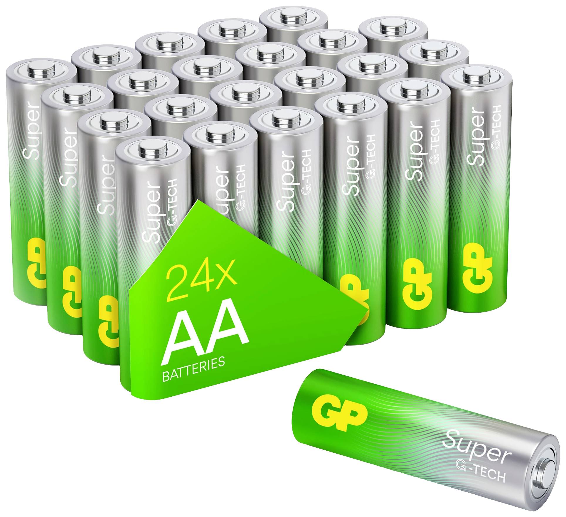 GP Super Mignon (AA)-Batterie Alkali-Mangan 1.5 V 24 St.