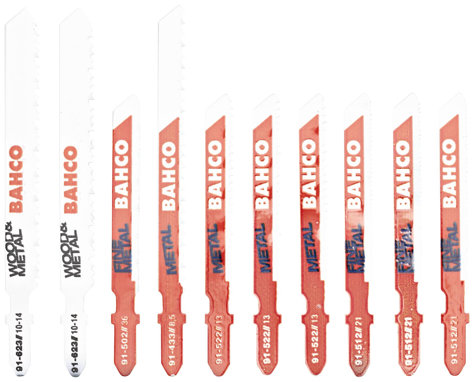 Bahco 91-METAL-10P Stichsägeblätter-Satz für Metall, 10-tlg 1 Set