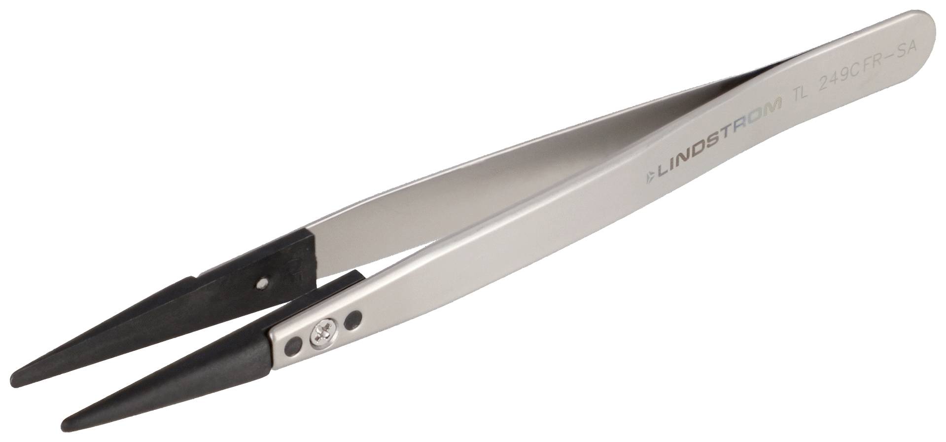 Lindström TL 249CFR-SA ESD Pinzette 249CF Flach-rund 130 mm