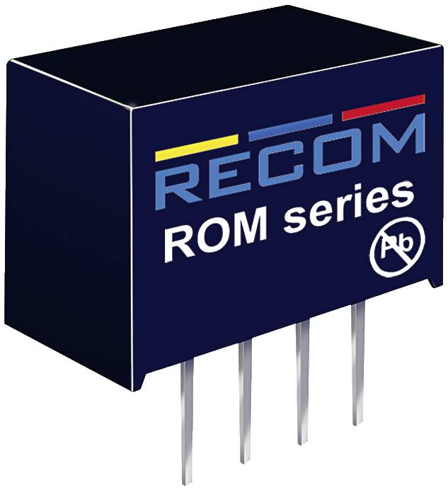 RECOM ROM-0512S DC/DC-Wandler 5V 12V 0.083A 1W Anzahl Ausgänge: 1 x Inhalt 1St.