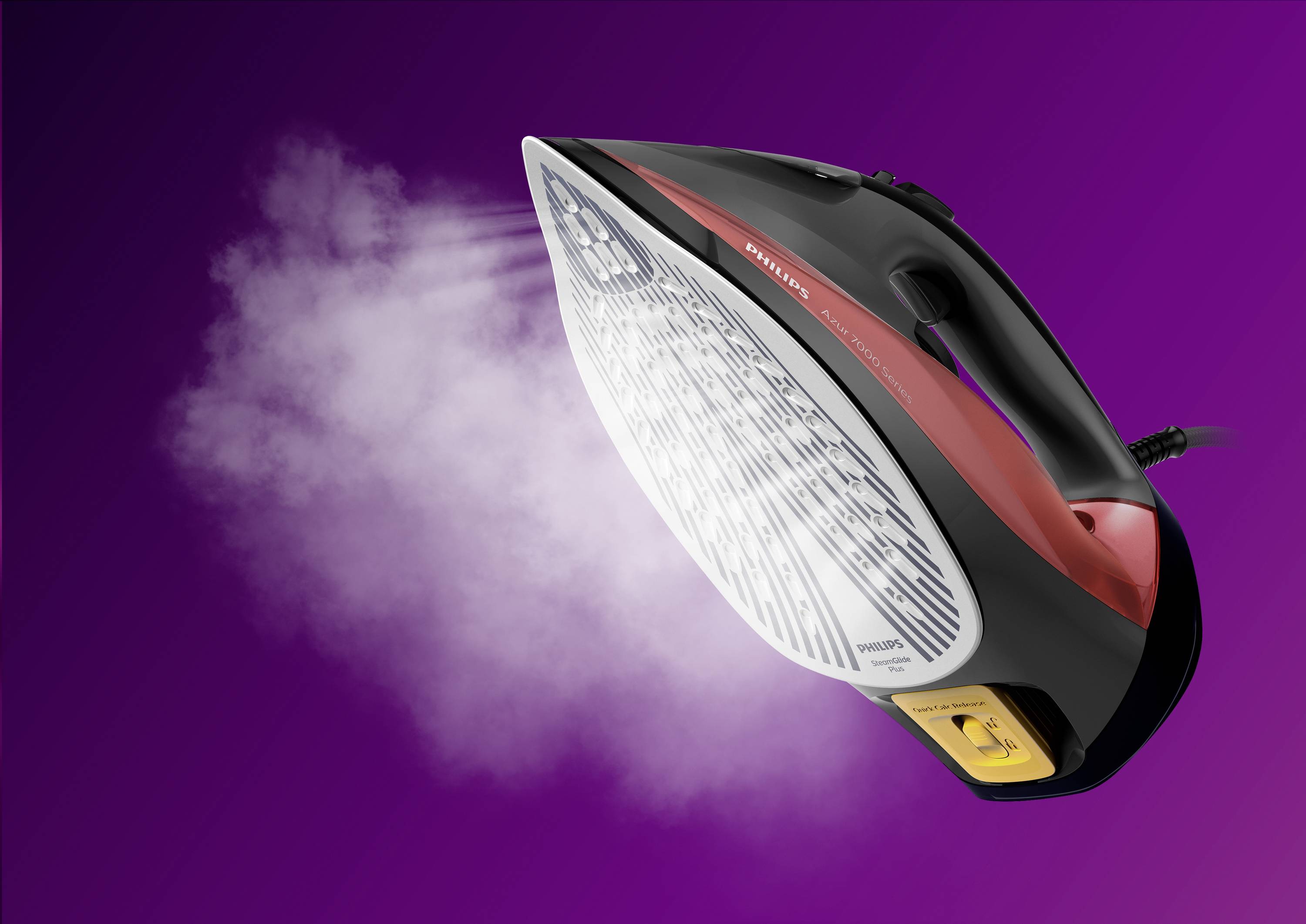 Philips Home Azur 7000 Series DST7022/40 Dampfbügeleisen 2800W Schwarz/Rot