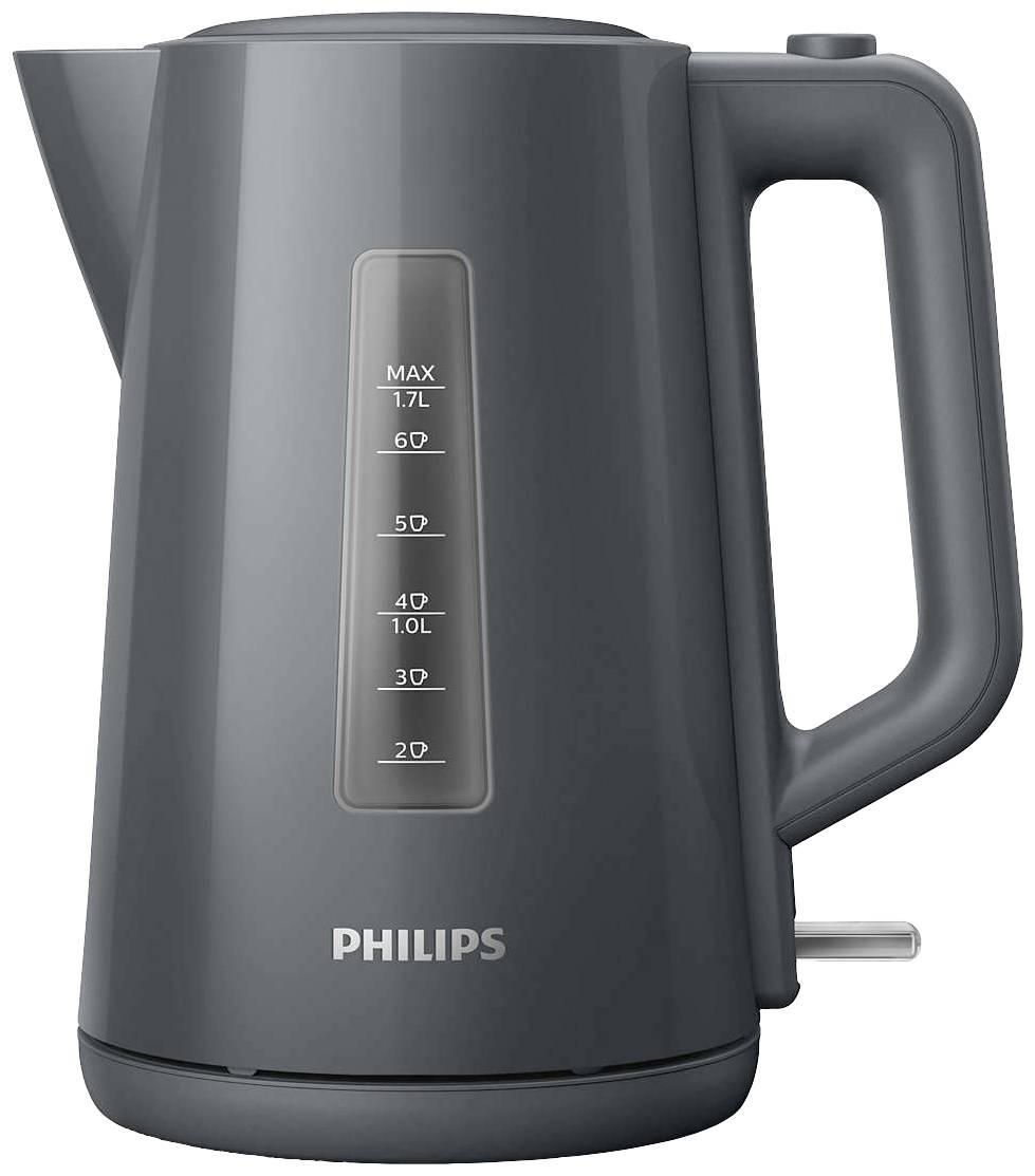 Philips Home Series 3000 Daily Wasserkocher schnurlos, Überhitzungsschutz Dunkelgrau Fassungsvermögen: 1.7l