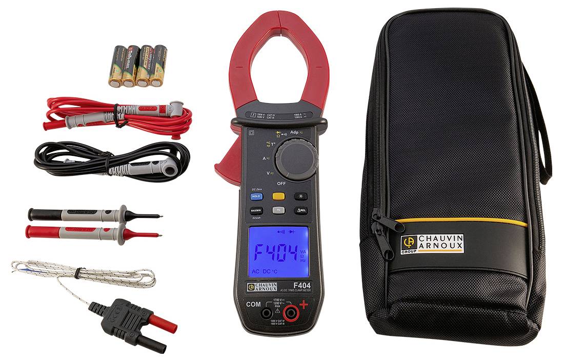 Chauvin Arnoux F404 Stromzange digital Spritzwassergeschützt (IP54) CAT III 1500 V, CAT IV 1000V Anzeige (Counts): 10000