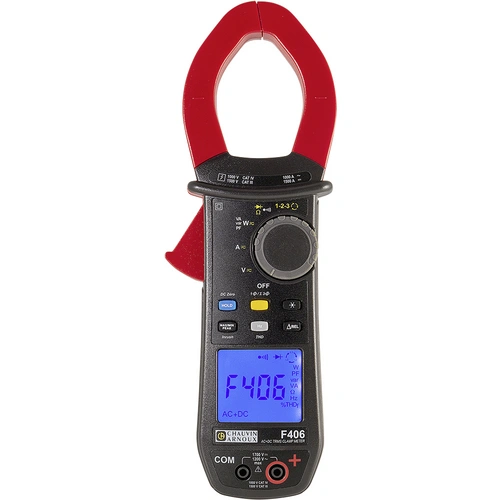 Chauvin Arnoux F406 Stromzange digital Spritzwassergeschützt (IP54) CAT III 1500 V, CAT IV 1000V Anzeige (Counts): 10000 Chauvin Arnoux F406 Stromzange digital Spritzwassergeschützt (IP54) CAT III 1500 V, CAT IV 1000V Anzeige (Counts): 10000