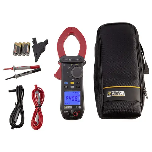 Chauvin Arnoux F406 Stromzange digital Spritzwassergeschützt (IP54) CAT III 1500 V, CAT IV 1000V Anzeige (Counts): 10000 Chauvin Arnoux F406 Stromzange digital Spritzwassergeschützt (IP54) CAT III 1500 V, CAT IV 1000V Anzeige (Counts): 10000