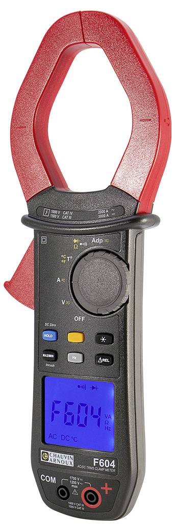 Chauvin Arnoux F604 Stromzange digital Spritzwassergeschützt (IP54) CAT III 1500 V, CAT IV 1000V Anzeige (Counts): 10000