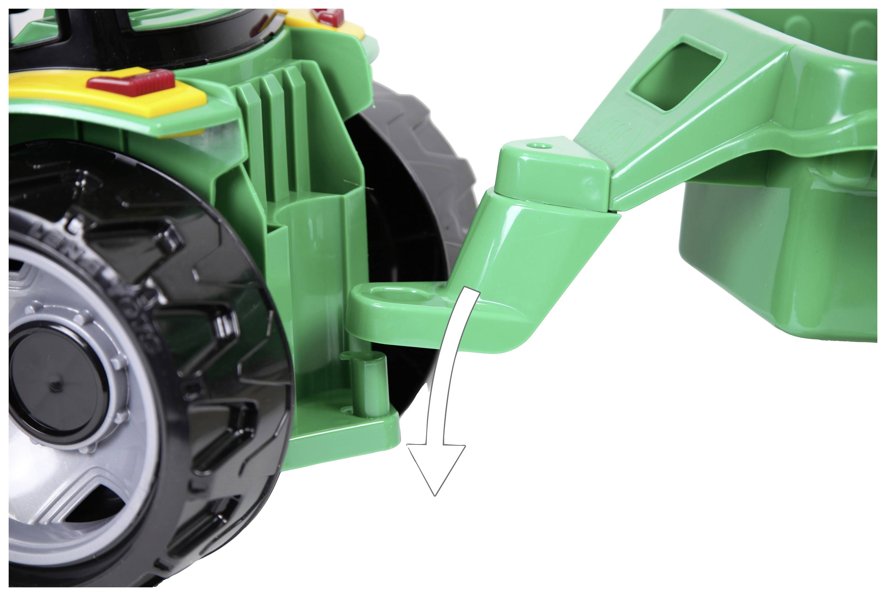 LENA® GIGA TRUCKS Traktor+Frontl.+Anhänger, SK