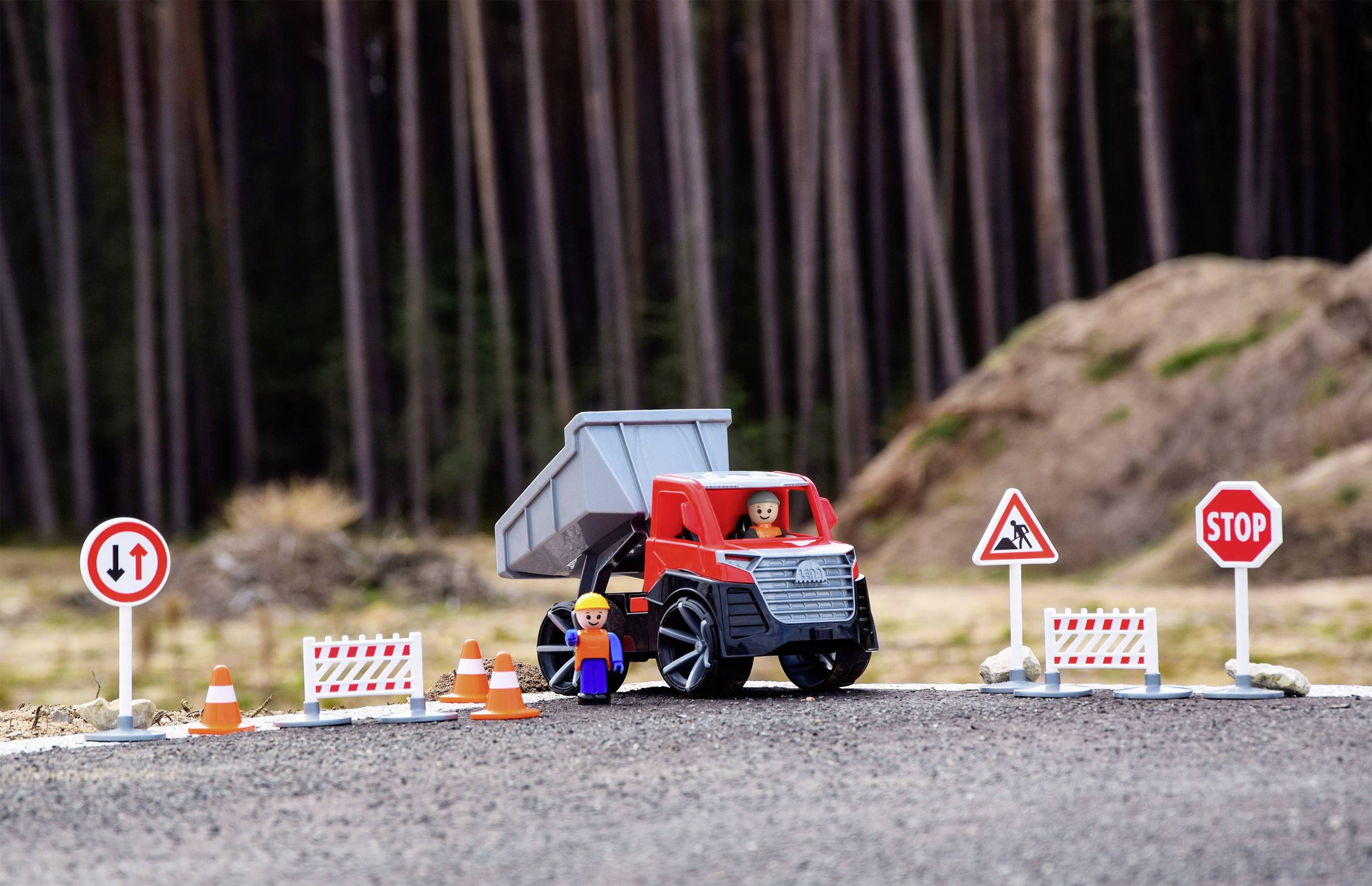 LENA® TRUXX² Kipper rot/grau