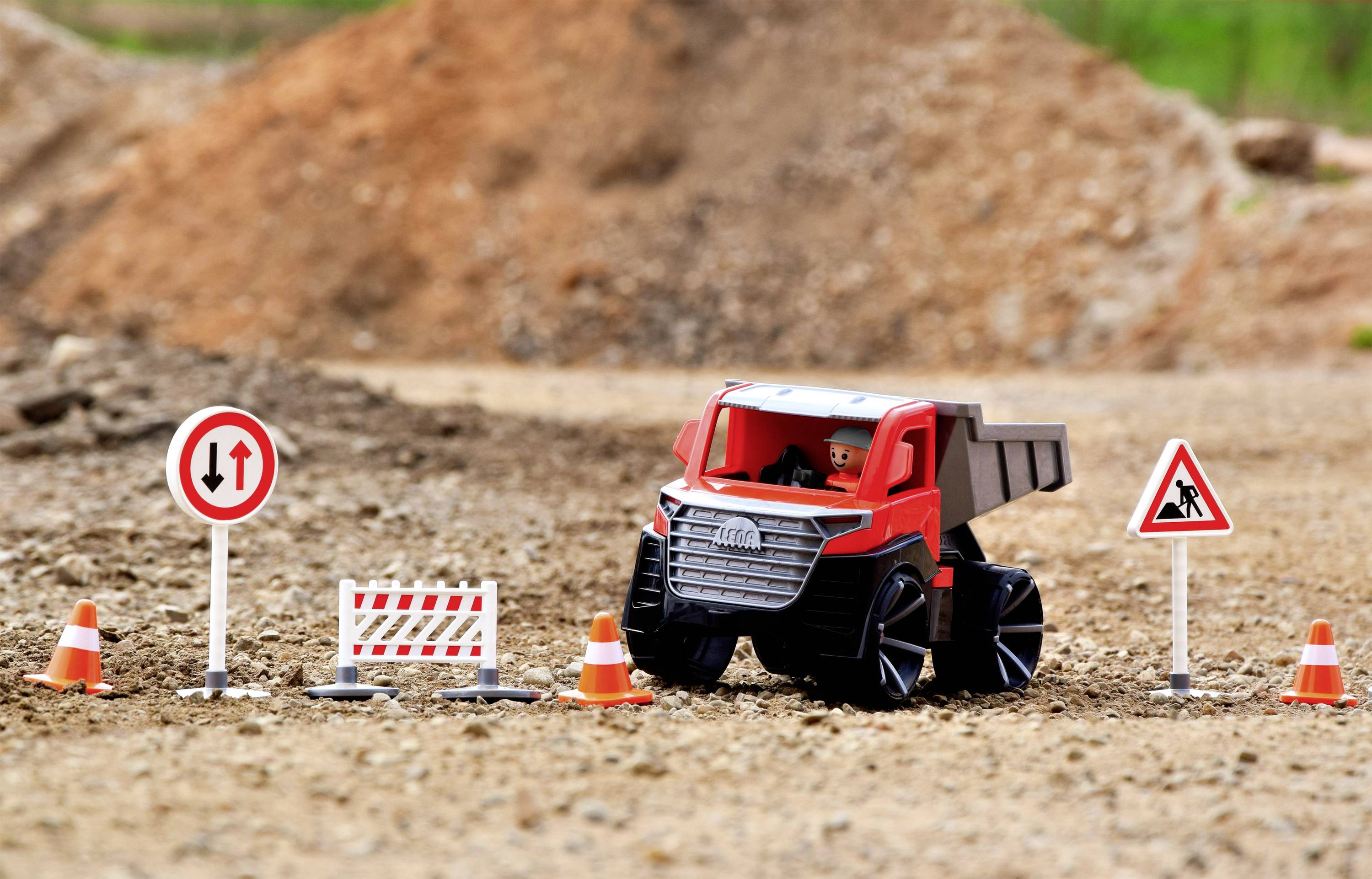 LENA® TRUXX² Kipper rot/grau