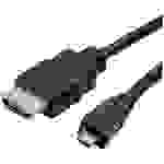 Roline green HDMI Anschlusskabel HDMI-A Stecker, HDMI-Micro-D Stecker 2m Schwarz 11445581 Halogenfrei HDMI-Kabel