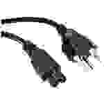Value Strom Anschlusskabel [1x T12 Stecker - 1x IEC-Buchse] 1m Schwarz