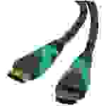 Roline green HDMI Anschlusskabel HDMI-A Stecker 2m Schwarz 11446011 Halogenfrei HDMI-Kabel