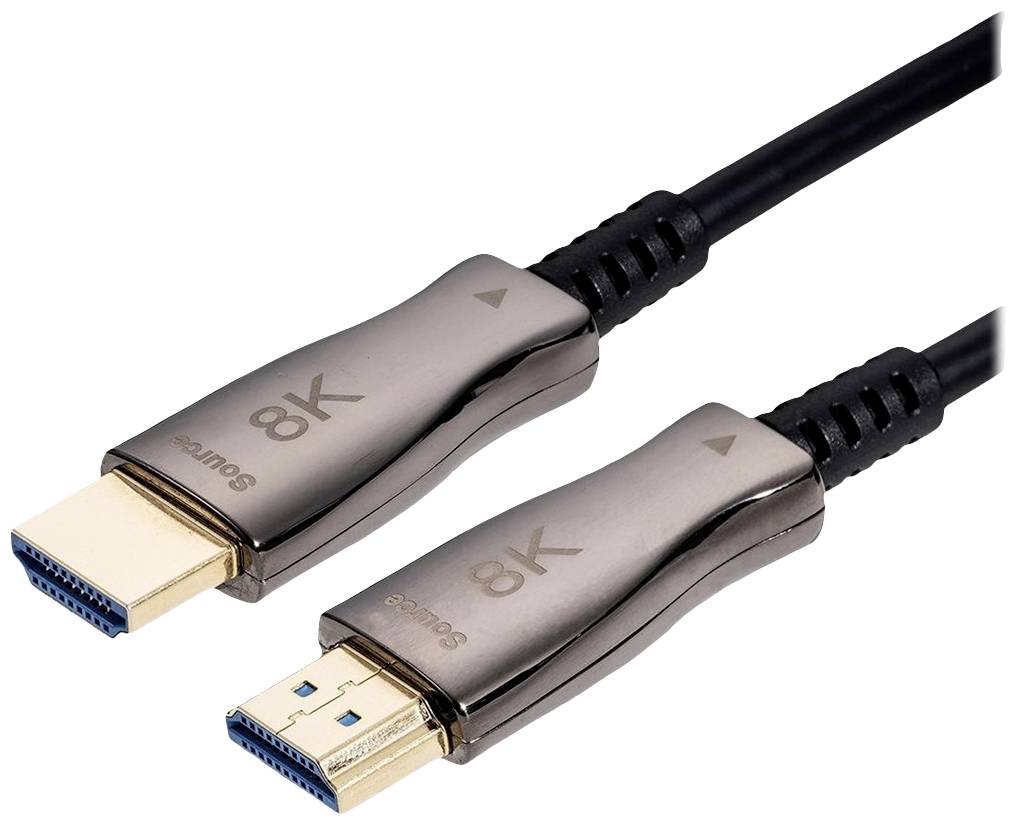 Value HDMI Anschlusskabel HDMI-A Stecker 50 m Schwarz 14.99.3487 8K UHD HDMI-Kabel