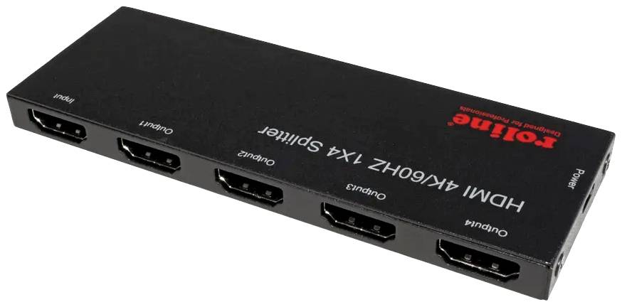 Roline 14.01.3557 4 Port HDMI-Splitter 3840 x 2160 Pixel