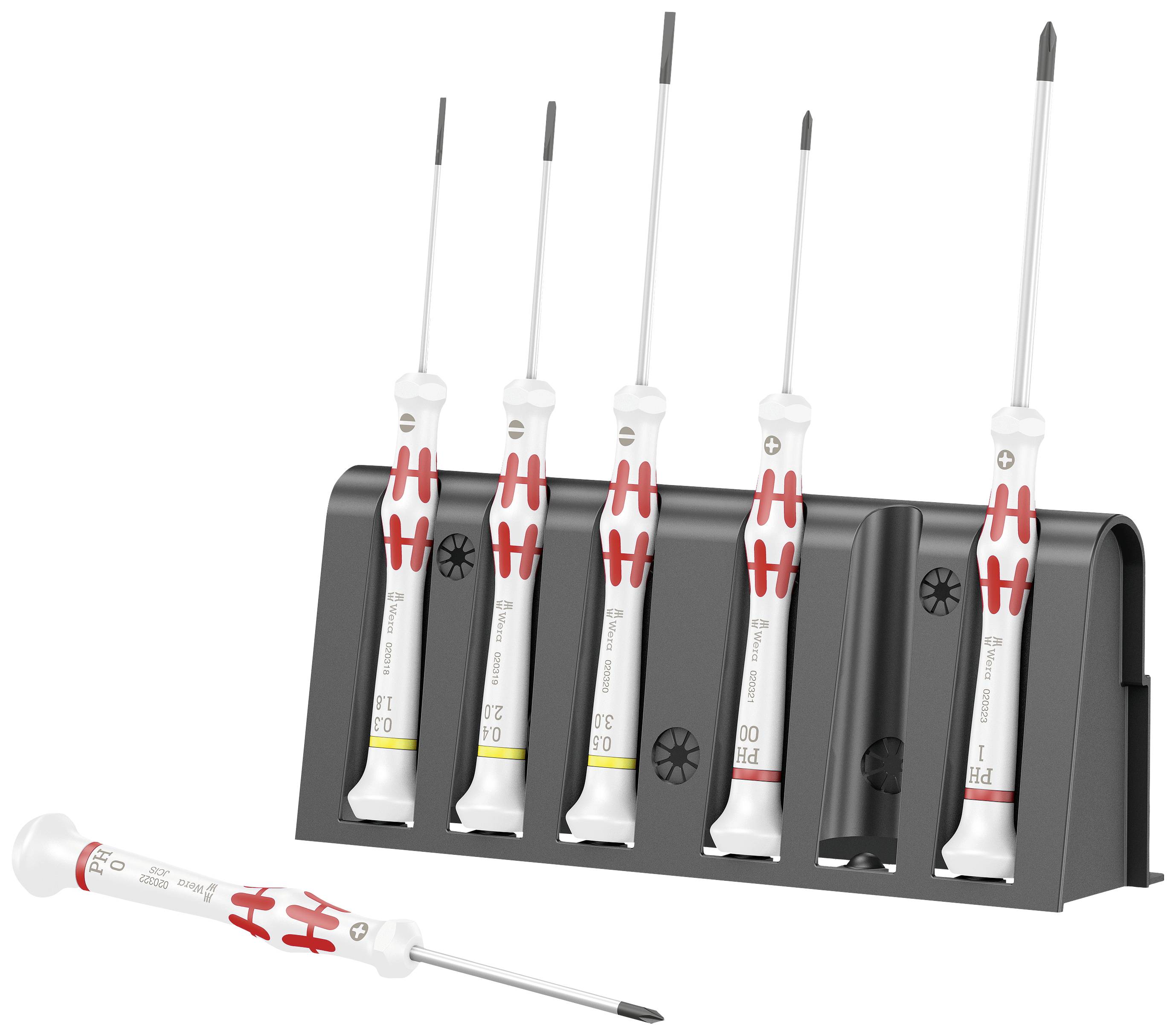 Wera Kraftform Micro Special Edition 1 Schraubendreher-Set 6teilig Schlitz, Kreuzschlitz Phillips