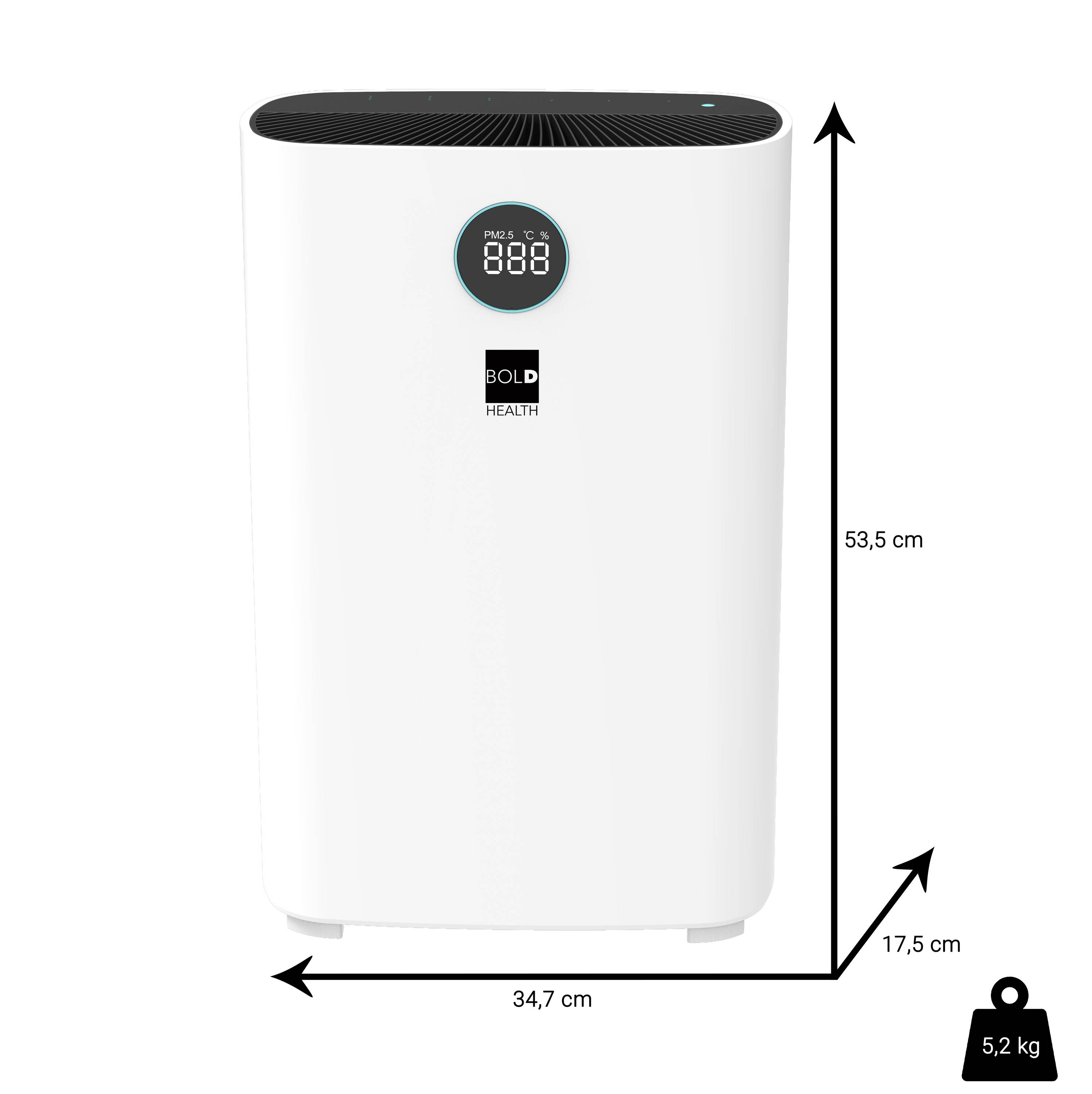 BOLD 10647 Sander Luftreiniger 31m² Weiß