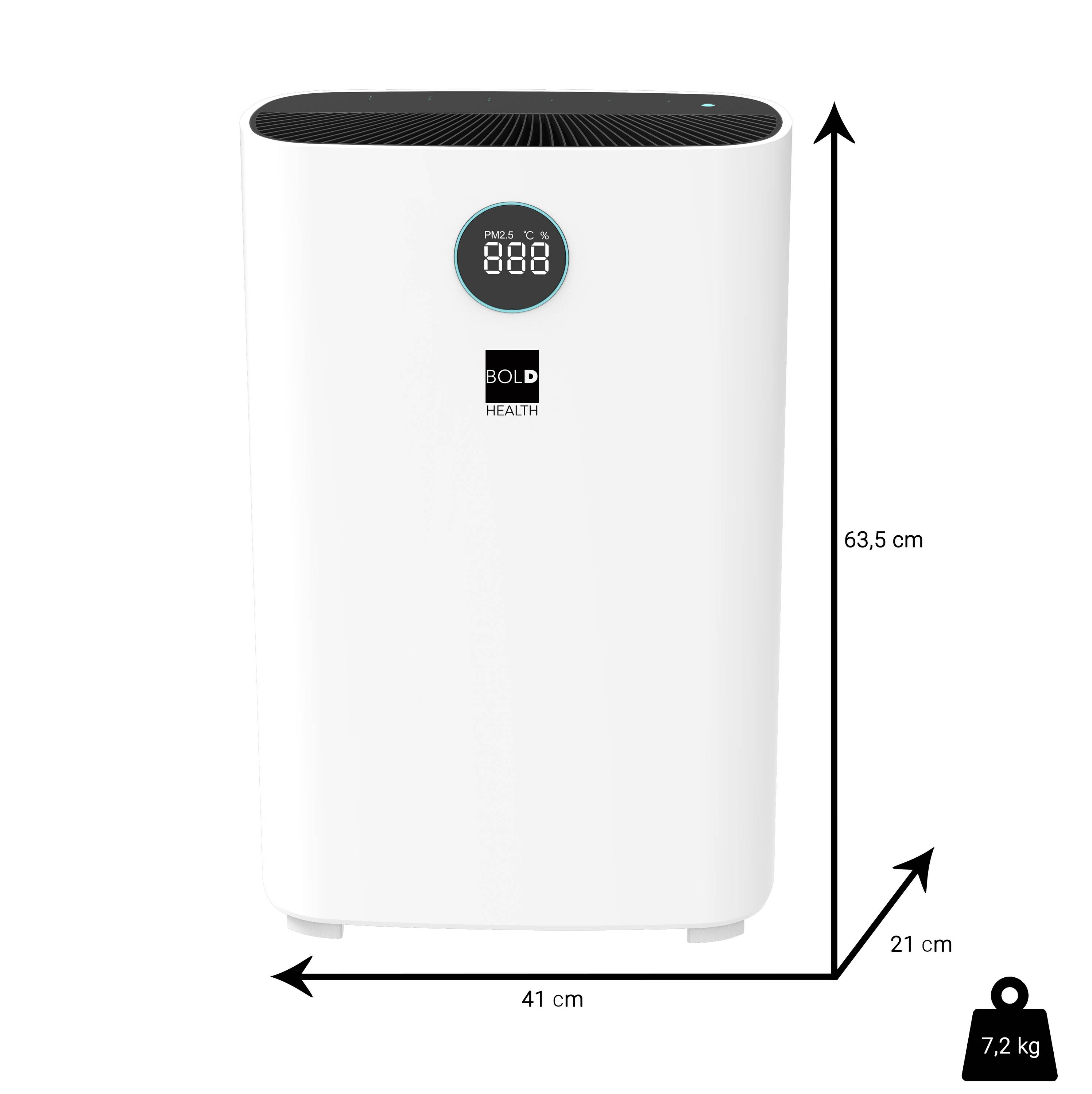 BOLD 10648 Sander Luftreiniger 43m² Weiß