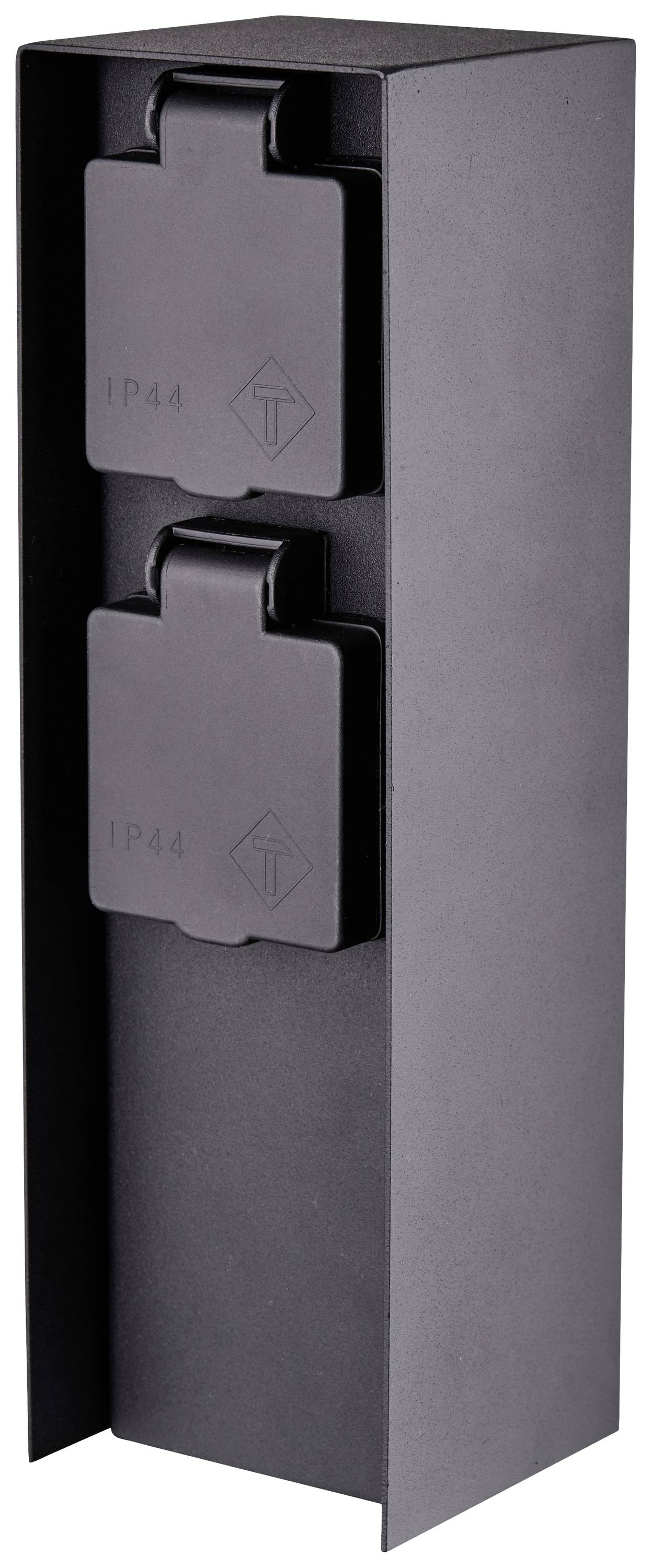 BOLD 10044 Gartensteckdose 2fach Anthrazit ohne Kabel