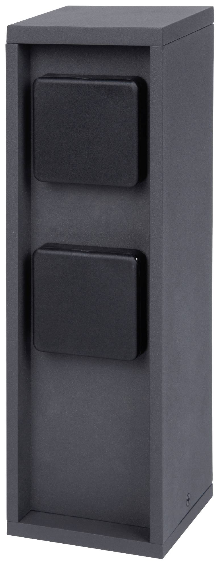BOLD 10614 Gartensteckdose 2fach Anthrazit ohne Kabel