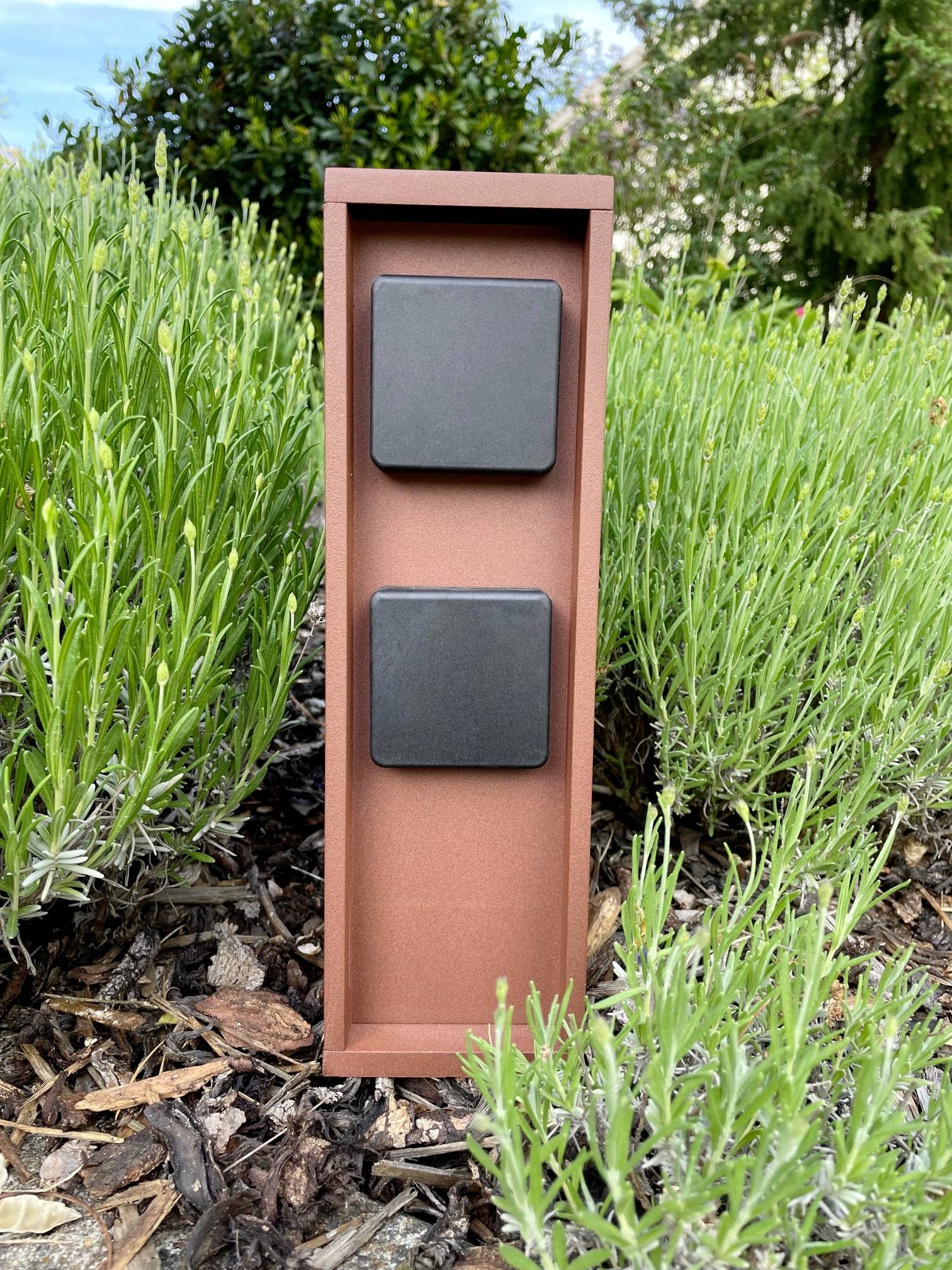 BOLD 10615 Gartensteckdose 2fach Rost ohne Kabel