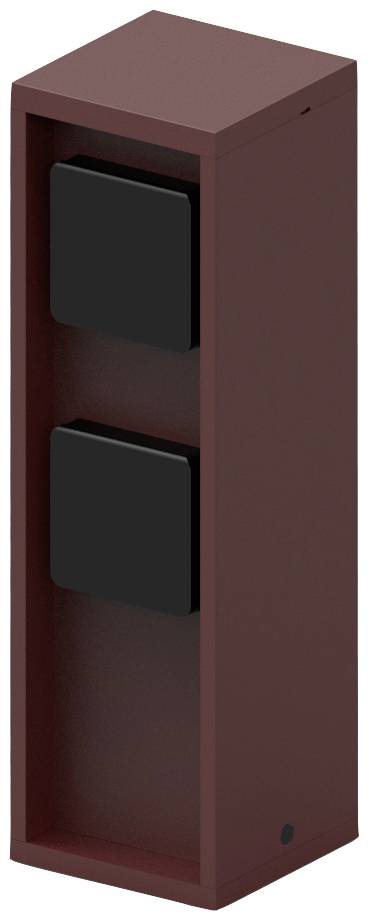 BOLD 10615 Gartensteckdose 2fach Rost ohne Kabel