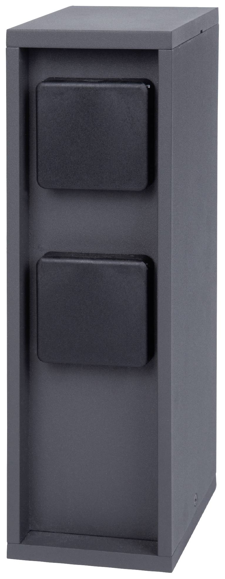 BOLD 10616 Gartensteckdose 4fach Anthrazit ohne Kabel