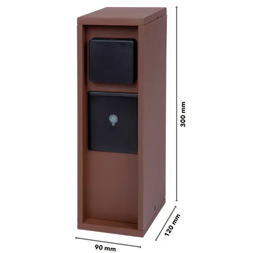 BOLD 10621 Gartensteckdose 3fach Rost ohne Kabel, mit Schalter, mit Timer, per App steuerbar, programmierbar BOLD 10621 Gartensteckdose 3fach Rost ohne Kabel, mit Schalter, mit Timer, per App steuerbar, programmierbar